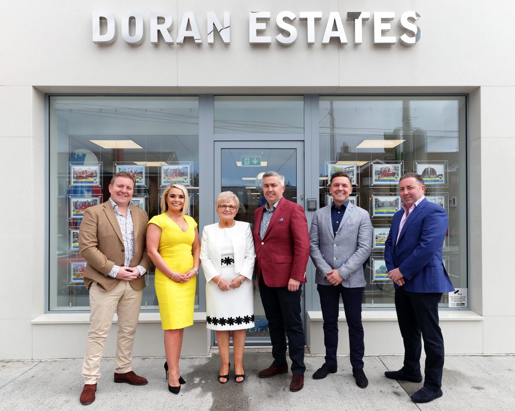 The Doran family outside the office of Doran Estates, 308 Kimmage Road Lower, Dublin 6W